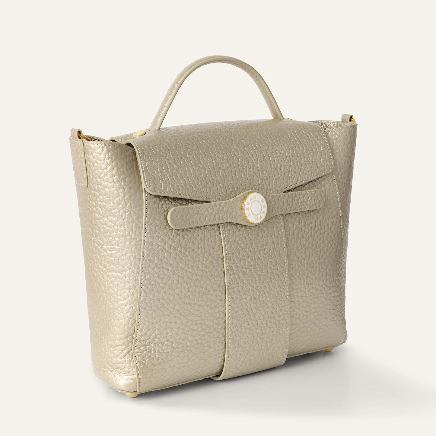 Tansy Top Handle | Gold with Gold hardware