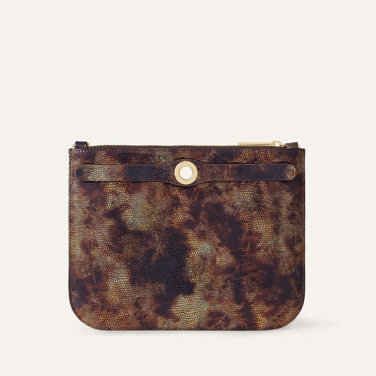 Ivy Clutch Bag | Golden Mirage with Gold hardware
