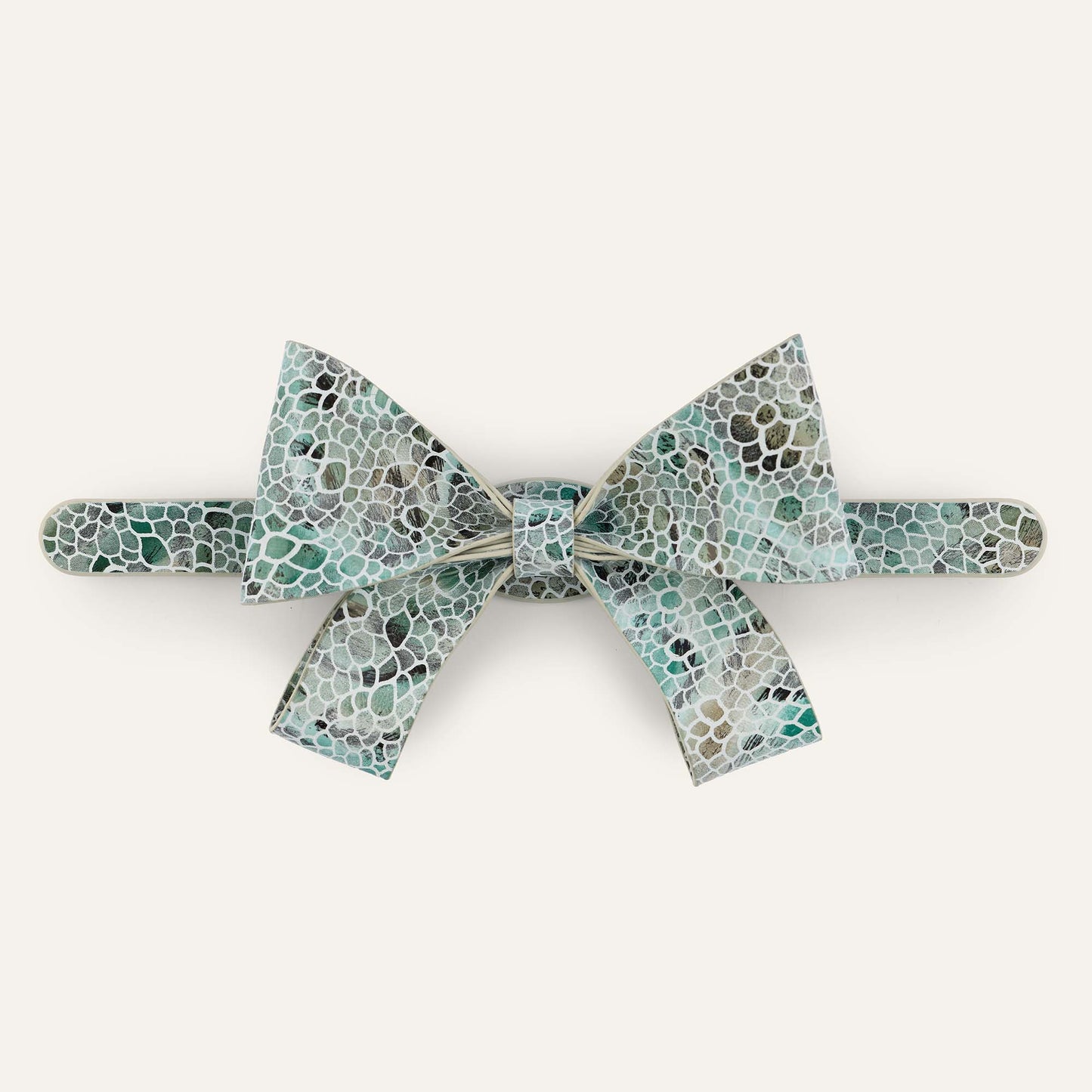 Bijoux Bow Classic | Green Mosaic with Gold hardware