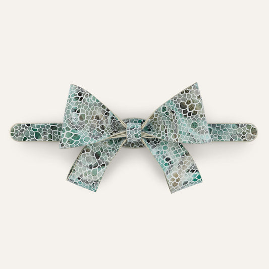 Bijoux Bow Classic | Green Mosaic with Gold hardware