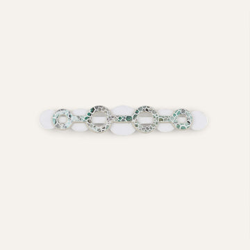 Deco Duo Mini | Green Mosaic with Gold hardware
