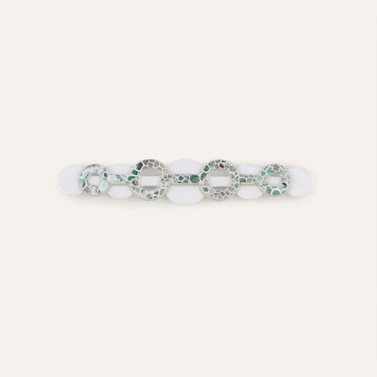 Deco Duo Mini | Green Mosaic with Gold hardware