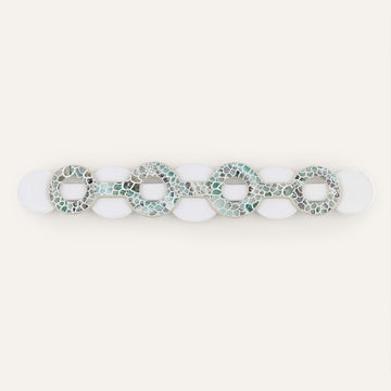 Deco Duo Classic | Green Mosaic with Gold hardware