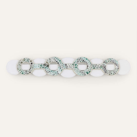 Deco Duo Classic | Green Mosaic with Gold hardware