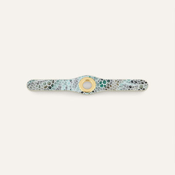 Deco Mini | Green Mosaic with Gold hardware