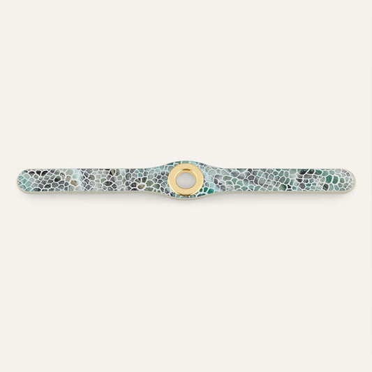 Deco Classic | Green Mosaic with Gold hardware
