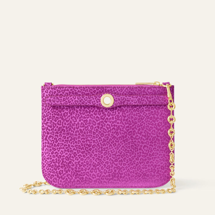 Hot Pink Leopard Sarah Haran Ivy Limited Edition with Gold hardware back | P70-G