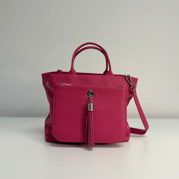 Dahlia Tote Preloved | Orchid with Silver hardware