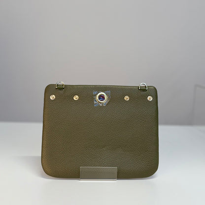 Mia Pouch | Olive with Gold hardware