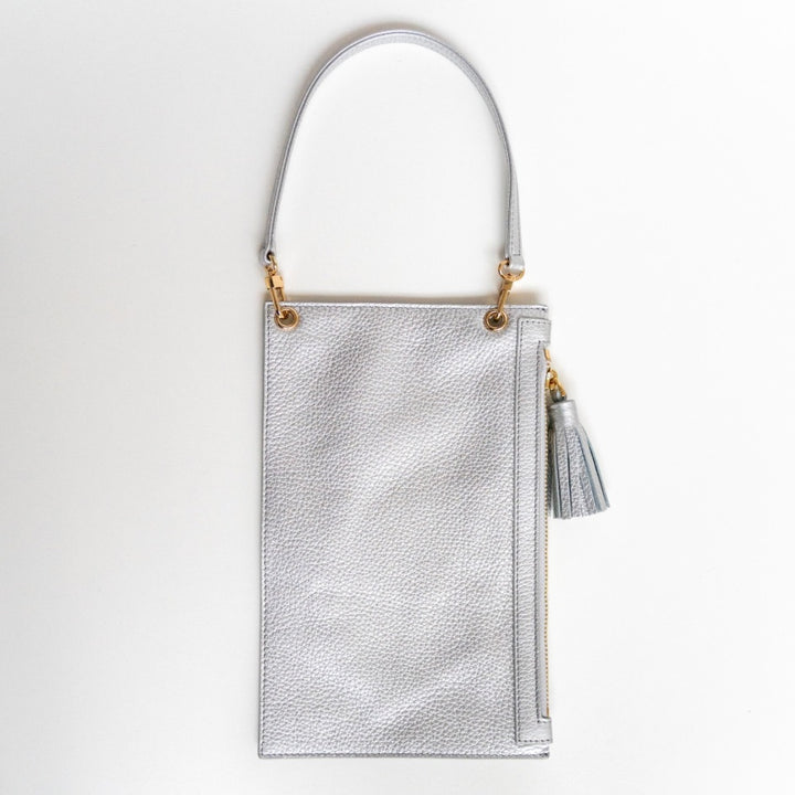 Clover Wristlet-Handbag-Sarah Haran Accessories-Gold-Soft Metallic Silver-Sarah Haran Accessories