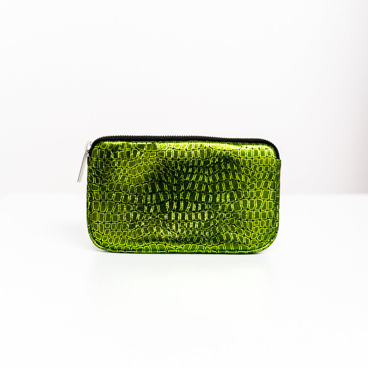 Millie Pouch - Textured-Handbag-Sarah Haran Accessories-Silver-Wicked Croc-Sarah Haran Accessories