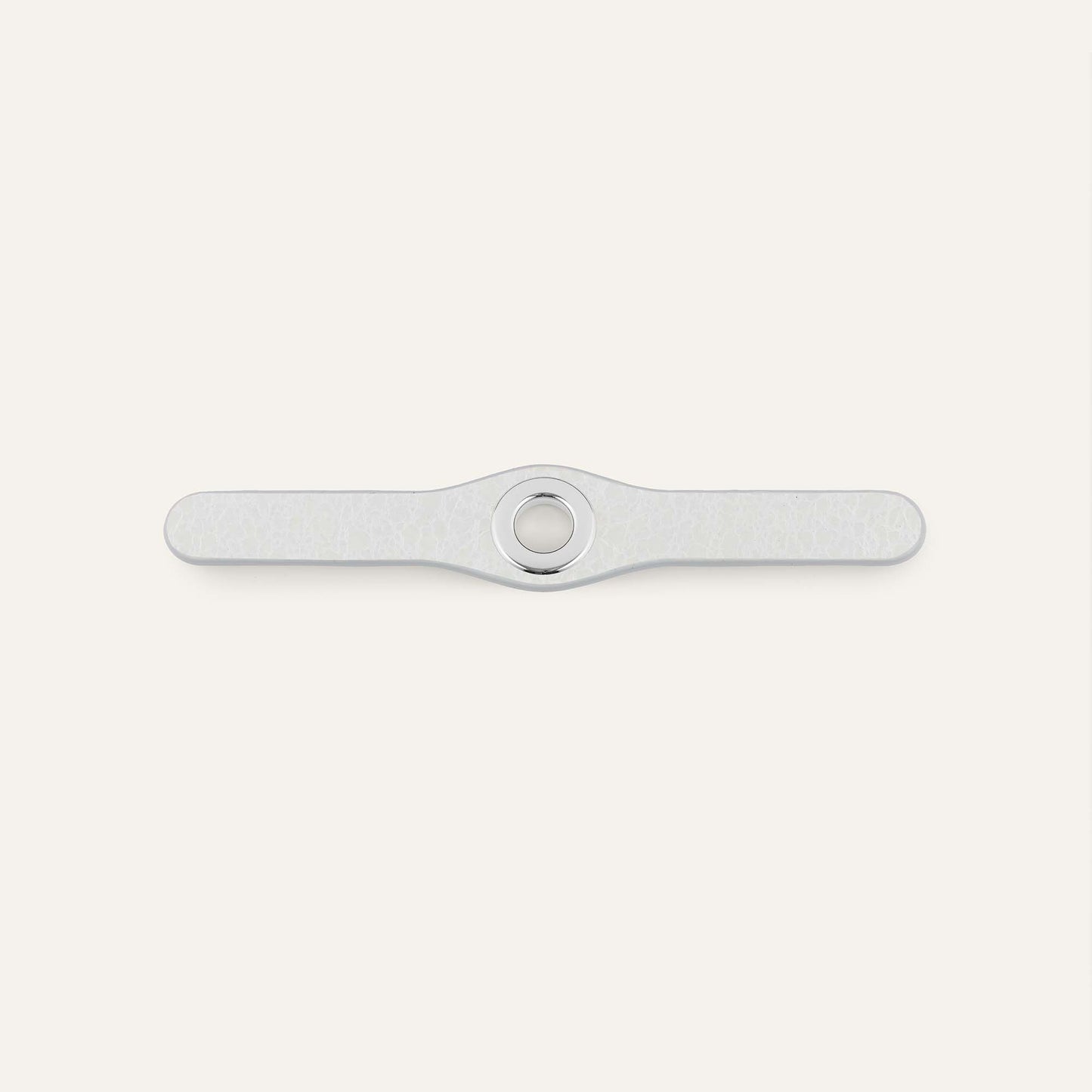 Deco Mini | Ivory with Silver hardware