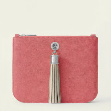 Ivy | Strawberry Porcelain with Silver hardware