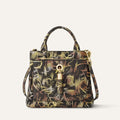 Mini D Tote | Japanese Gardens with Gold hardware