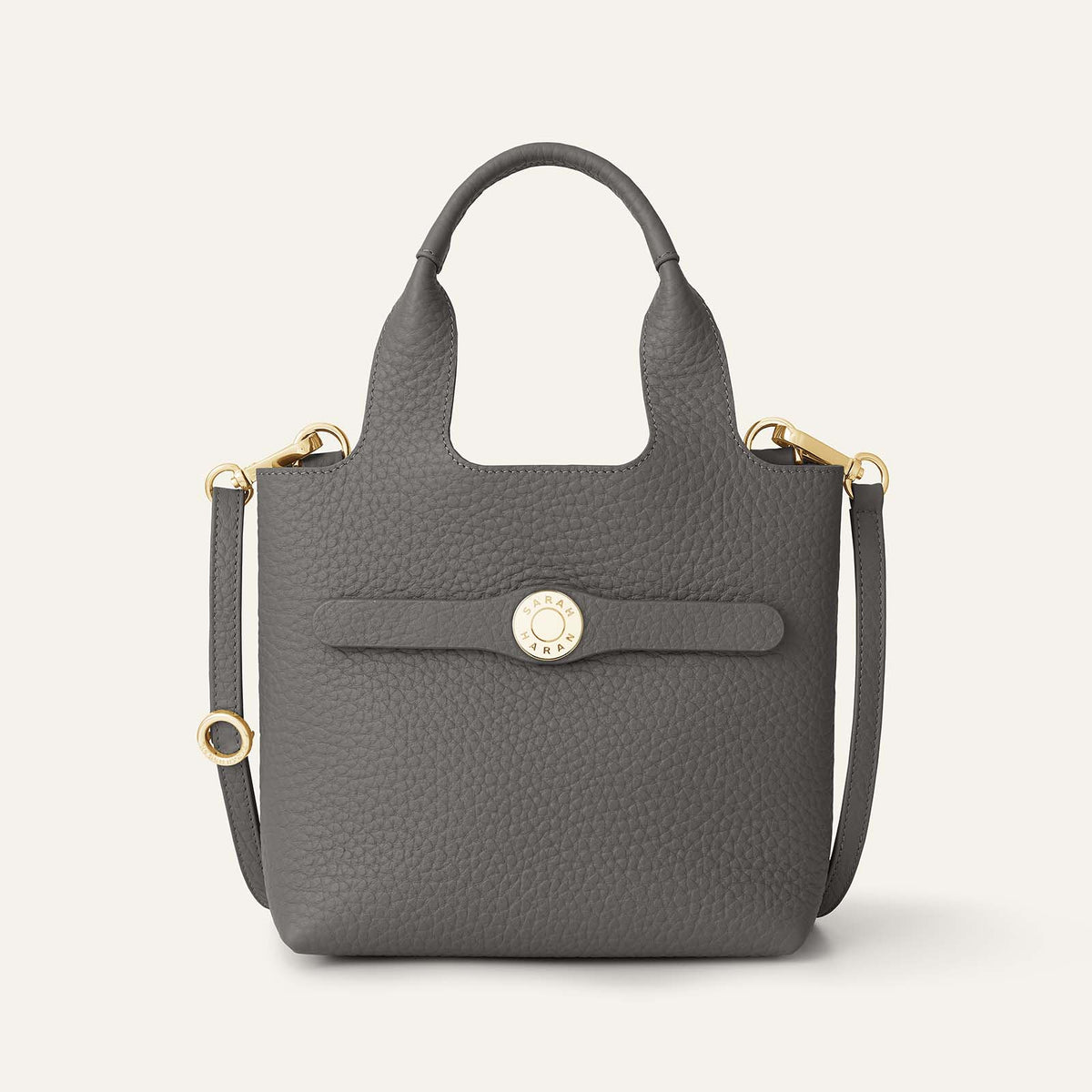 Tansy Mini | Lava Grey with Gold hardware