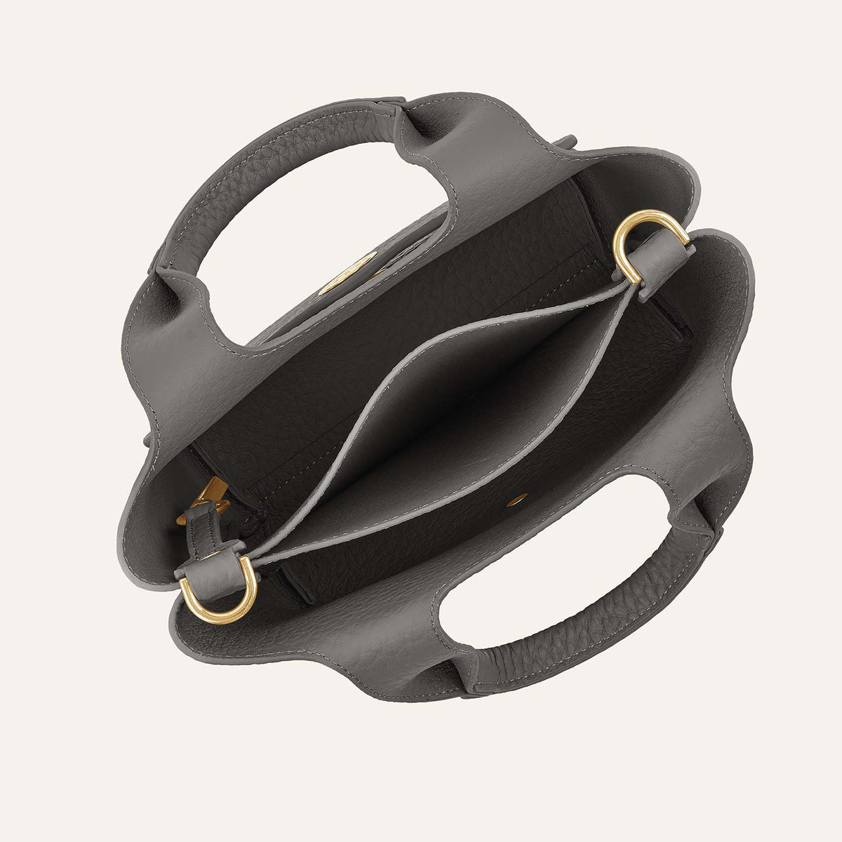 Tansy Mini | Lava Grey with Gold hardware