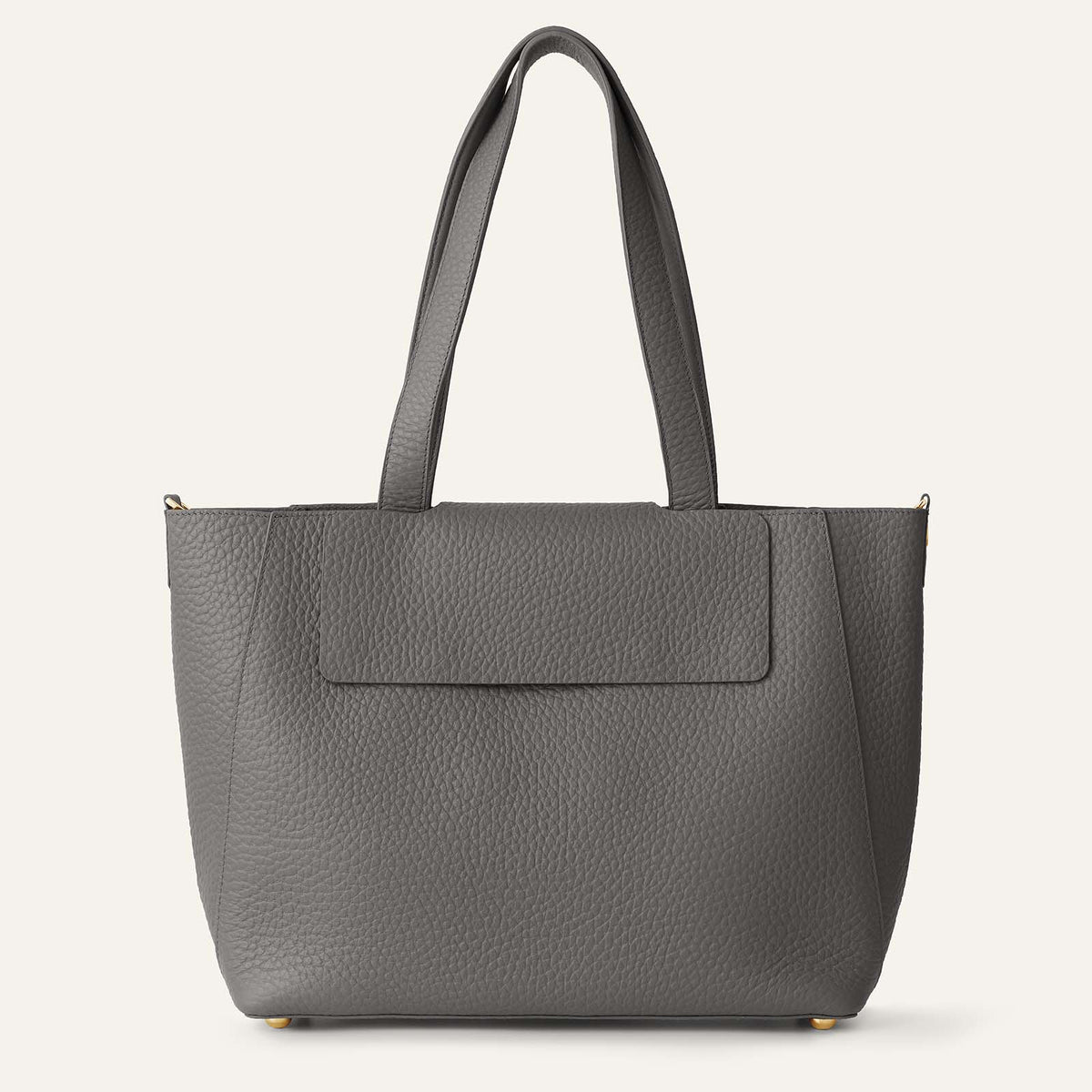 Gardenia Tote | Lava Grey Bicouture with Gold hardware