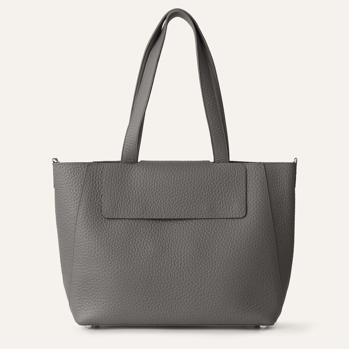 Gardenia Tote | Lava Grey Bicouture with Silver hardware
