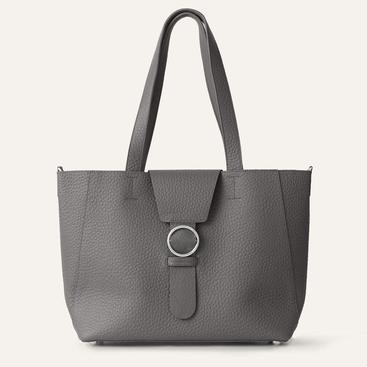 Gardenia Tote | Lava Grey Bicouture with Silver hardware