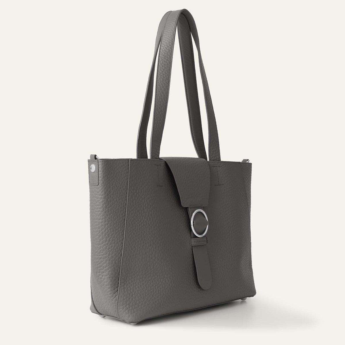 Gardenia Tote | Lava Grey Bicouture with Silver hardware
