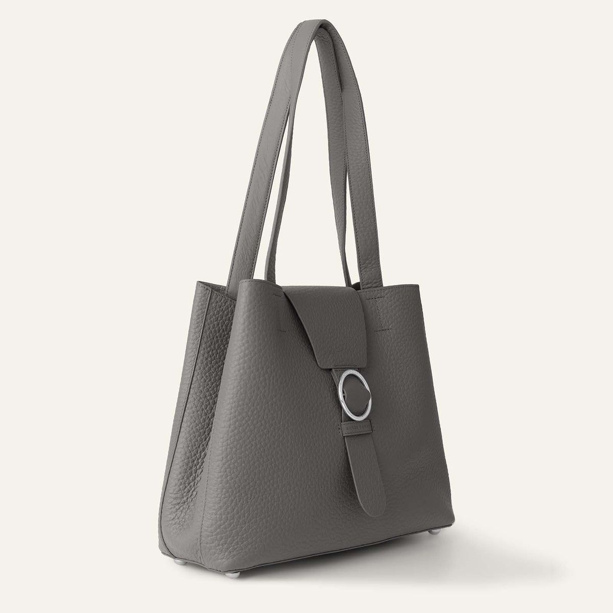 Gardenia Tote | Lava Grey Bicouture with Silver hardware