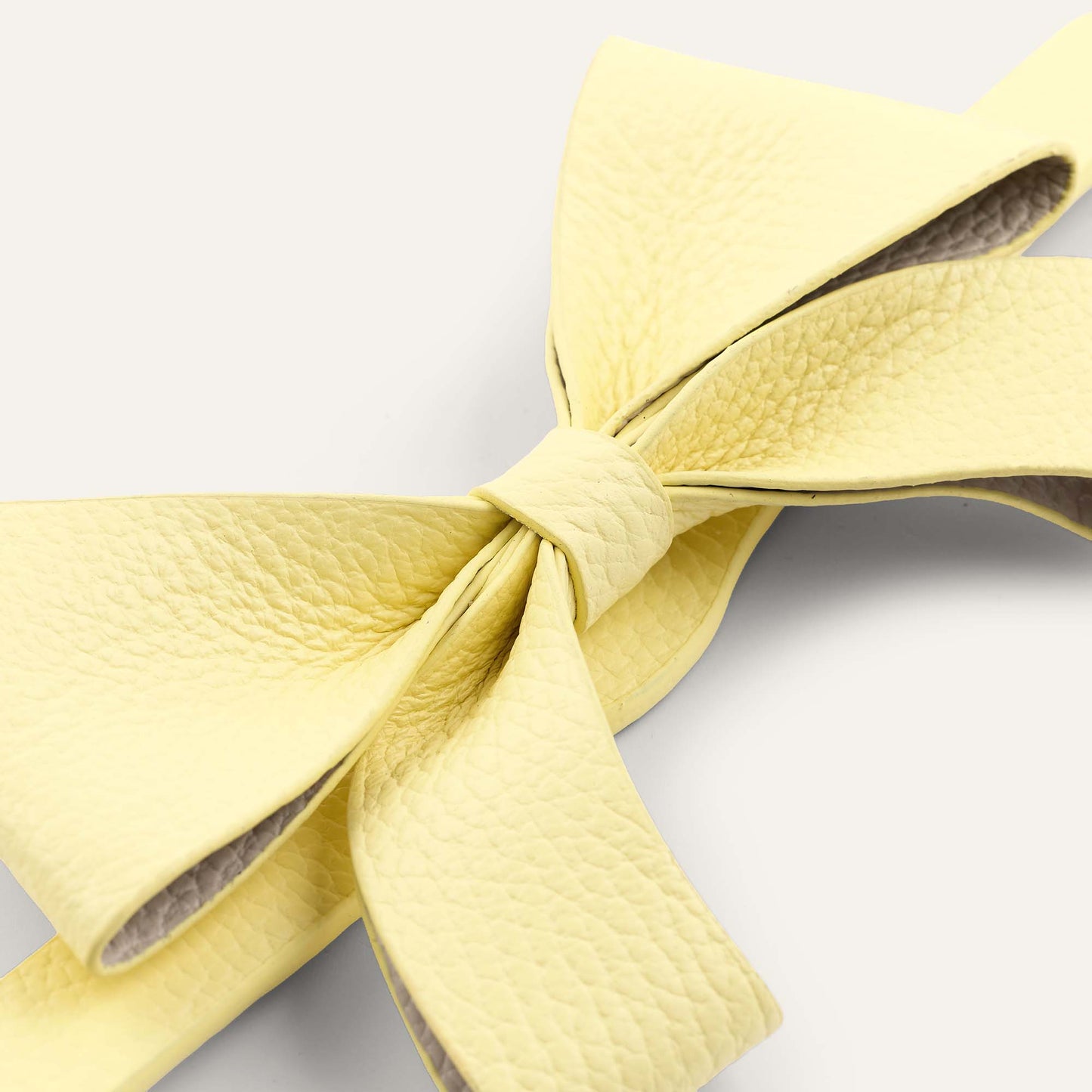 Bijoux Bow Classic | Lemon Cream  with Gold hardware