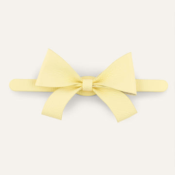 Bijoux Bow Classic | Lemon Cream with Gold hardware