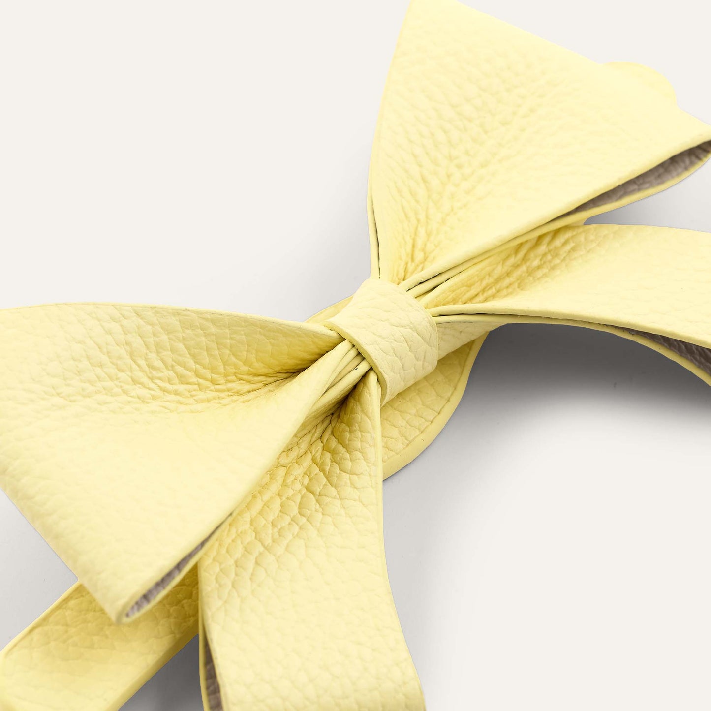 Bijoux Bow Mini | Lemon Cream  with Gold hardware