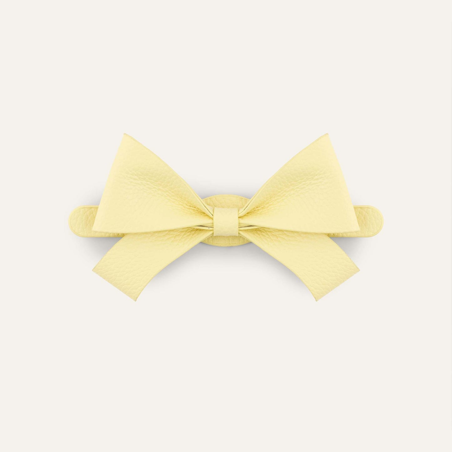 Bijoux Bow Mini | Lemon Cream  with Gold hardware