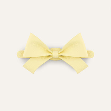 Bijoux Bow Mini | Lemon Cream  with Gold hardware