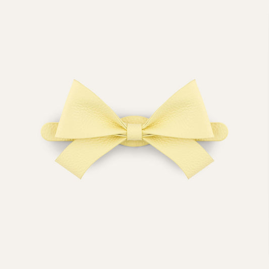 Bijoux Bow Mini | Lemon Cream  with Gold hardware