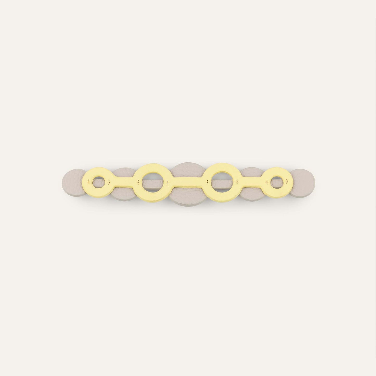 Deco Duo Mini | Lemon Cream with Gold hardware