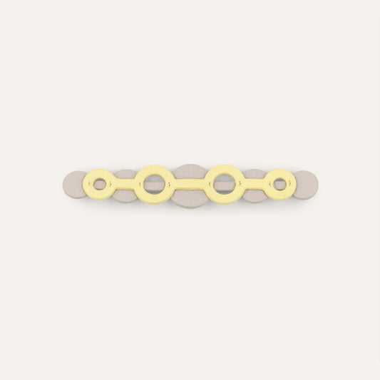 Deco Duo Mini | Lemon Cream with Gold hardware
