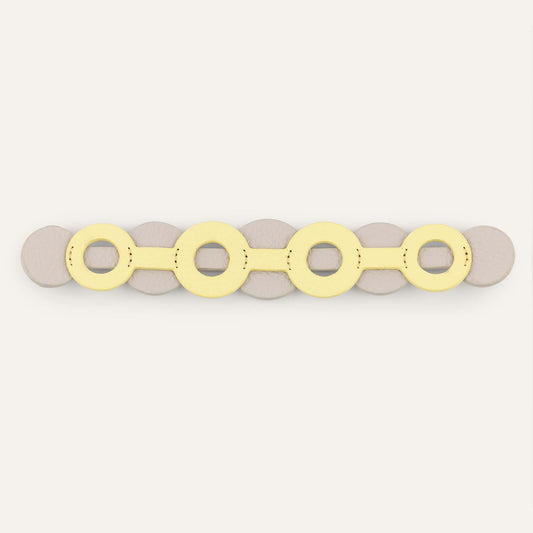 Deco Duo Classic | Lemon Cream with Silver hardware