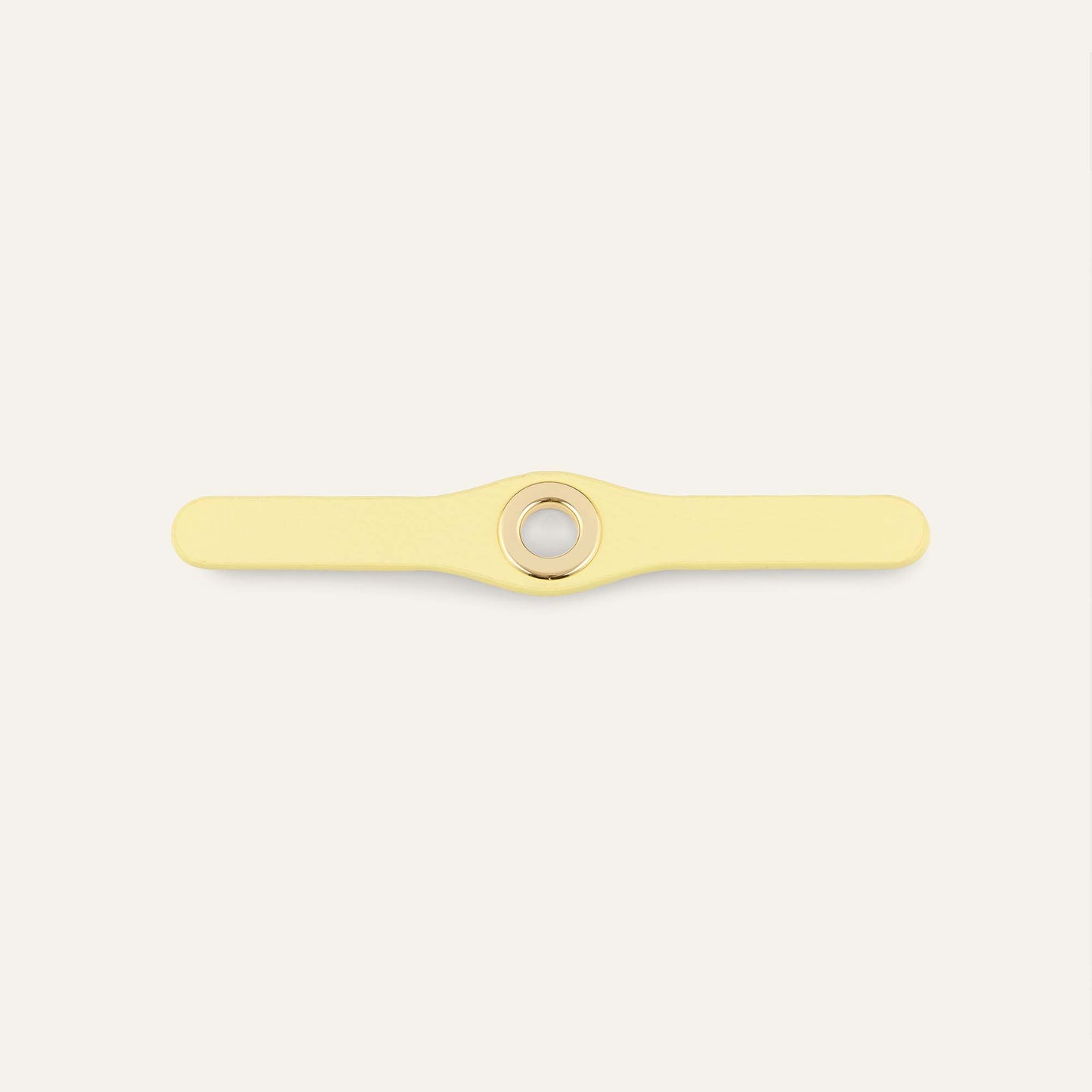 Deco Mini | Lemon Cream  with Gold hardware