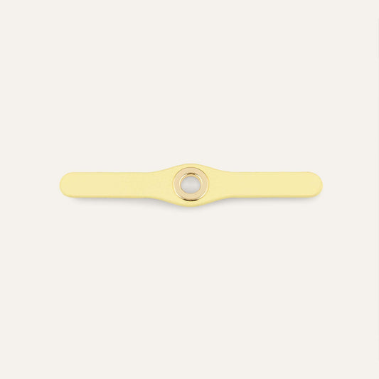 Deco Mini | Lemon Cream  with Gold hardware
