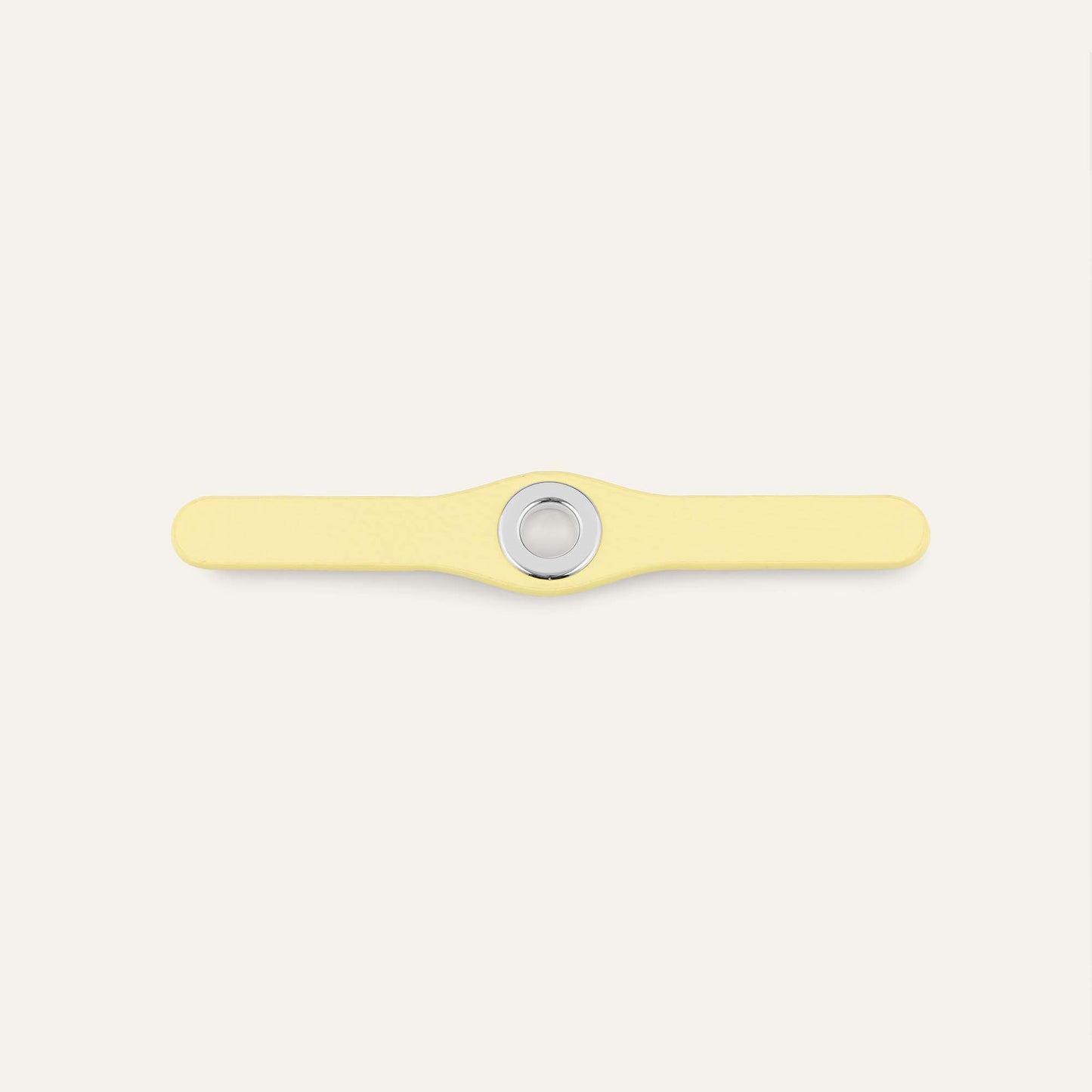 Deco Mini | Lemon Cream  with Silver hardware