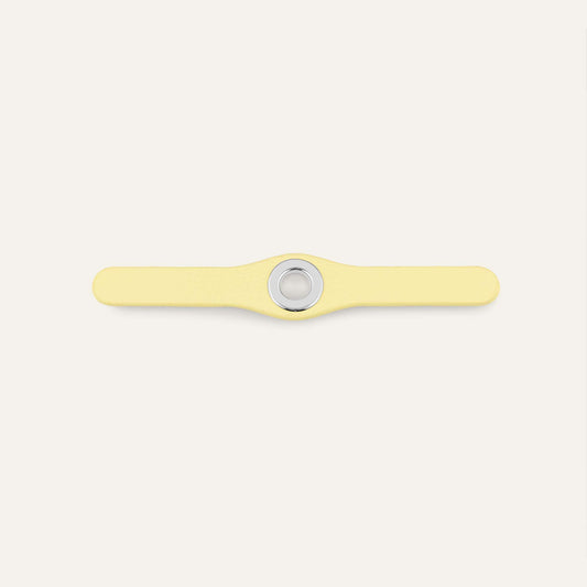 Deco Mini | Lemon Cream  with Silver hardware