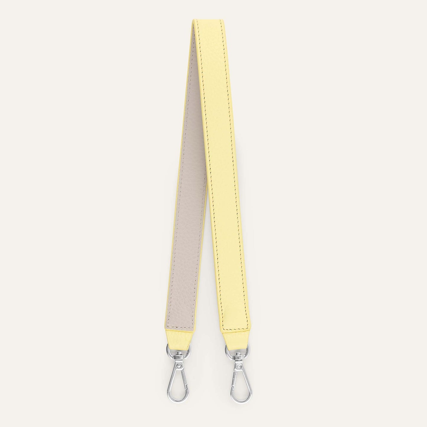 Grabette Handle | Lemon Cream with Silver hardware
