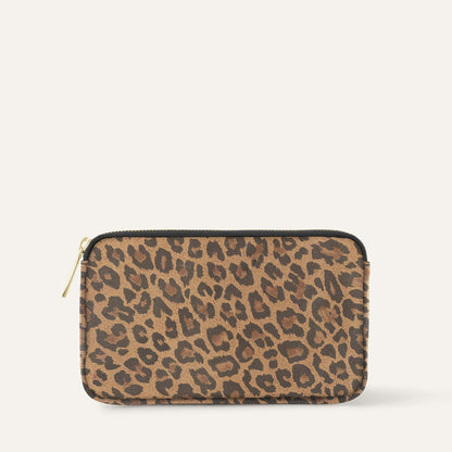 Millie Pouch | Leopard Luxe with Gold hardware