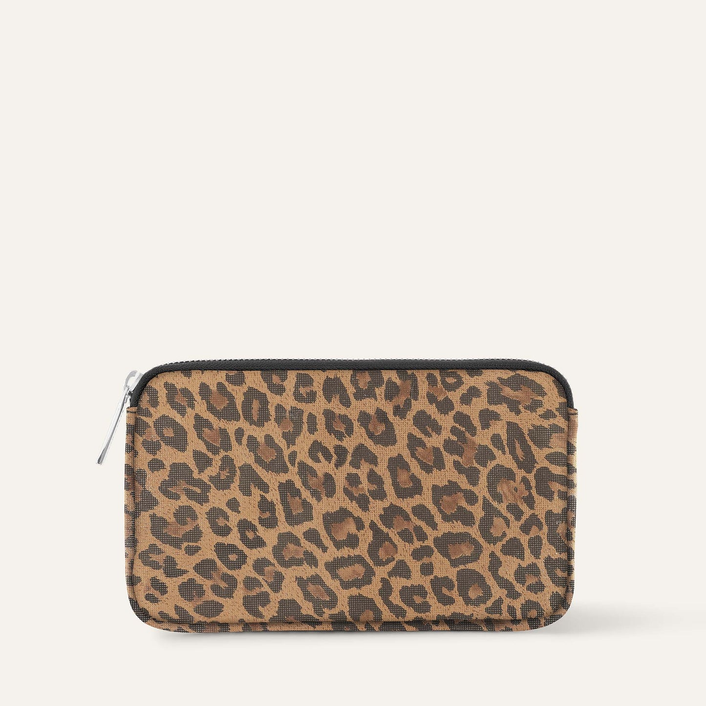 Millie Pouch | Leopard Luxe with Silver hardware