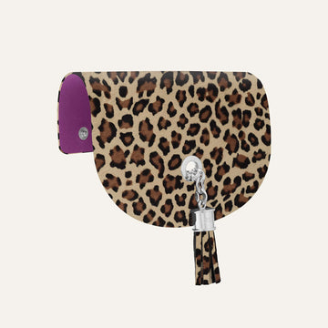 Mini Flap Set | Leopard with Silver hardware