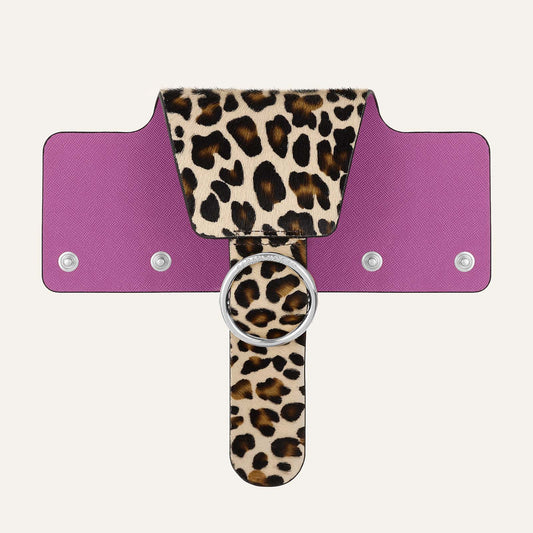 Ring Flap Classic | Leopard with Silver hardware