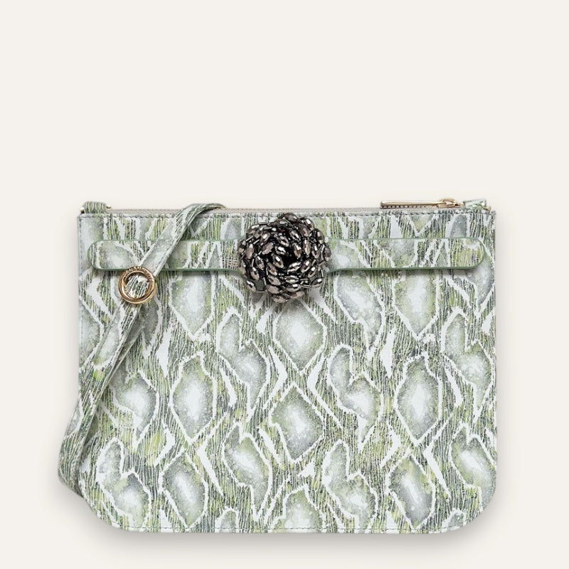 Ivy | Lichen with Gold hardware