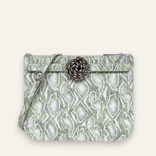 Ivy | Lichen with Silver hardware