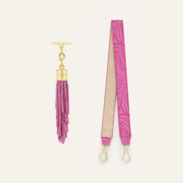 Feather Grabette Set | Magenta Wave with Gold hardware