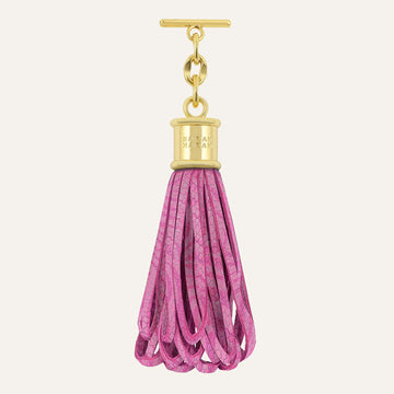 Lantern Tassel | Magenta Wave with Gold hardware