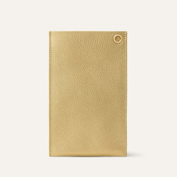 Primrose Pouch | Shimmer Metallic Gold with Gold hardware
