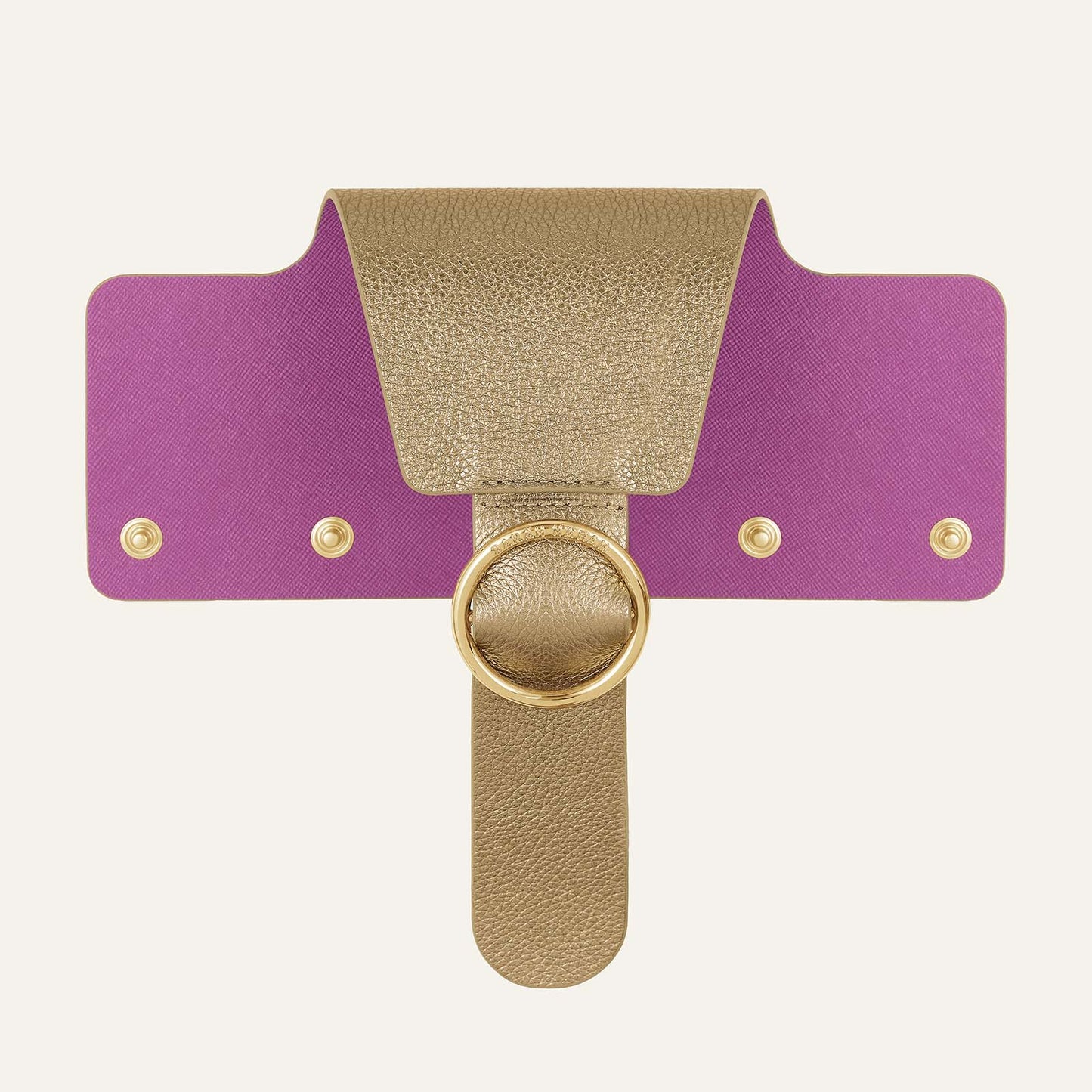 Ring Flap Classic | Metallic Gold with Gold hardware