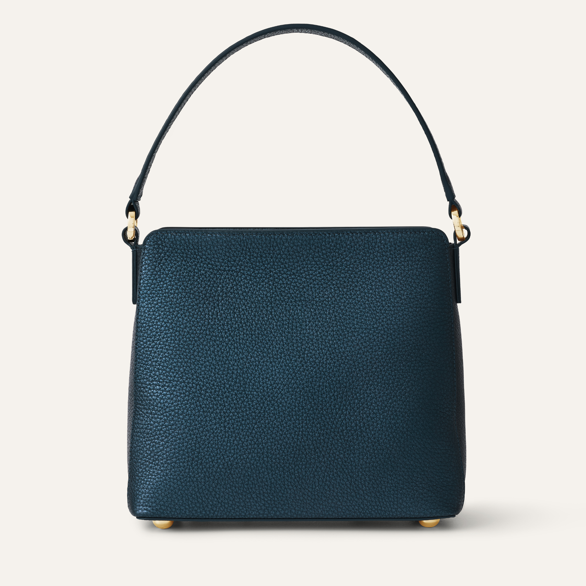 Rosa Handbag | Metallic Navy with Gold hardware | Sarah Haran